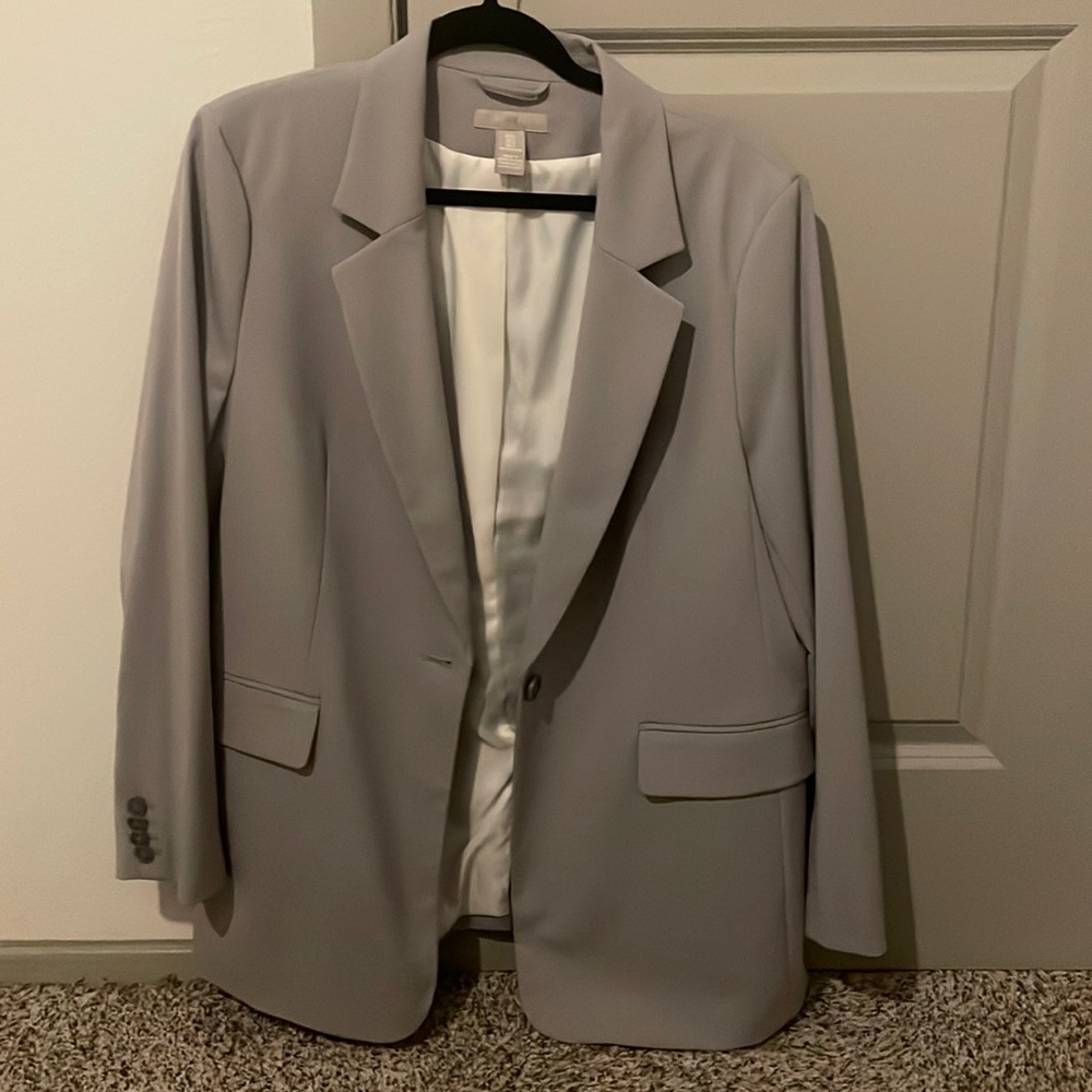 H&M gray blazer